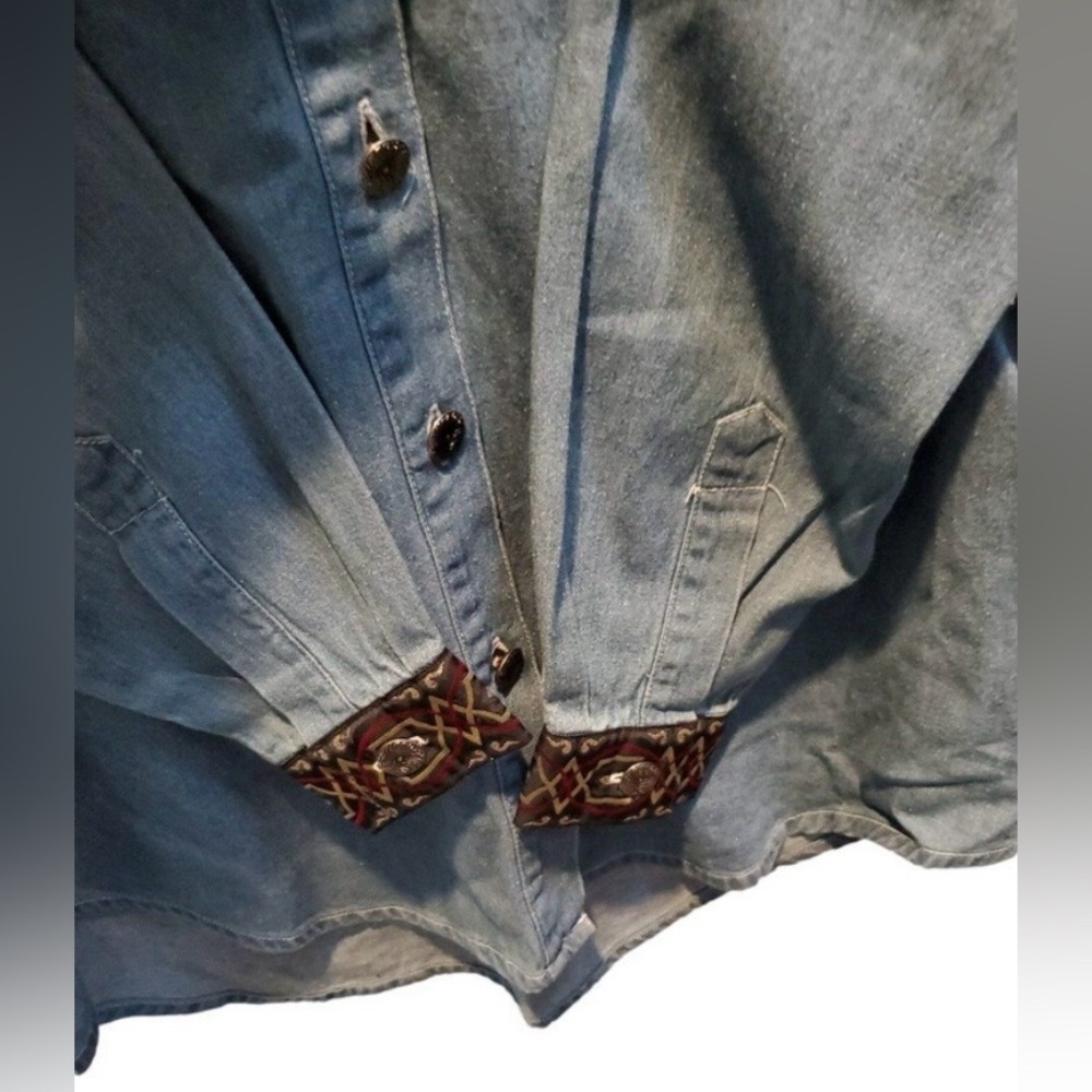 Stefano Vintage Western Women's button down shirt Unique SZ S - Picture 6 of 6